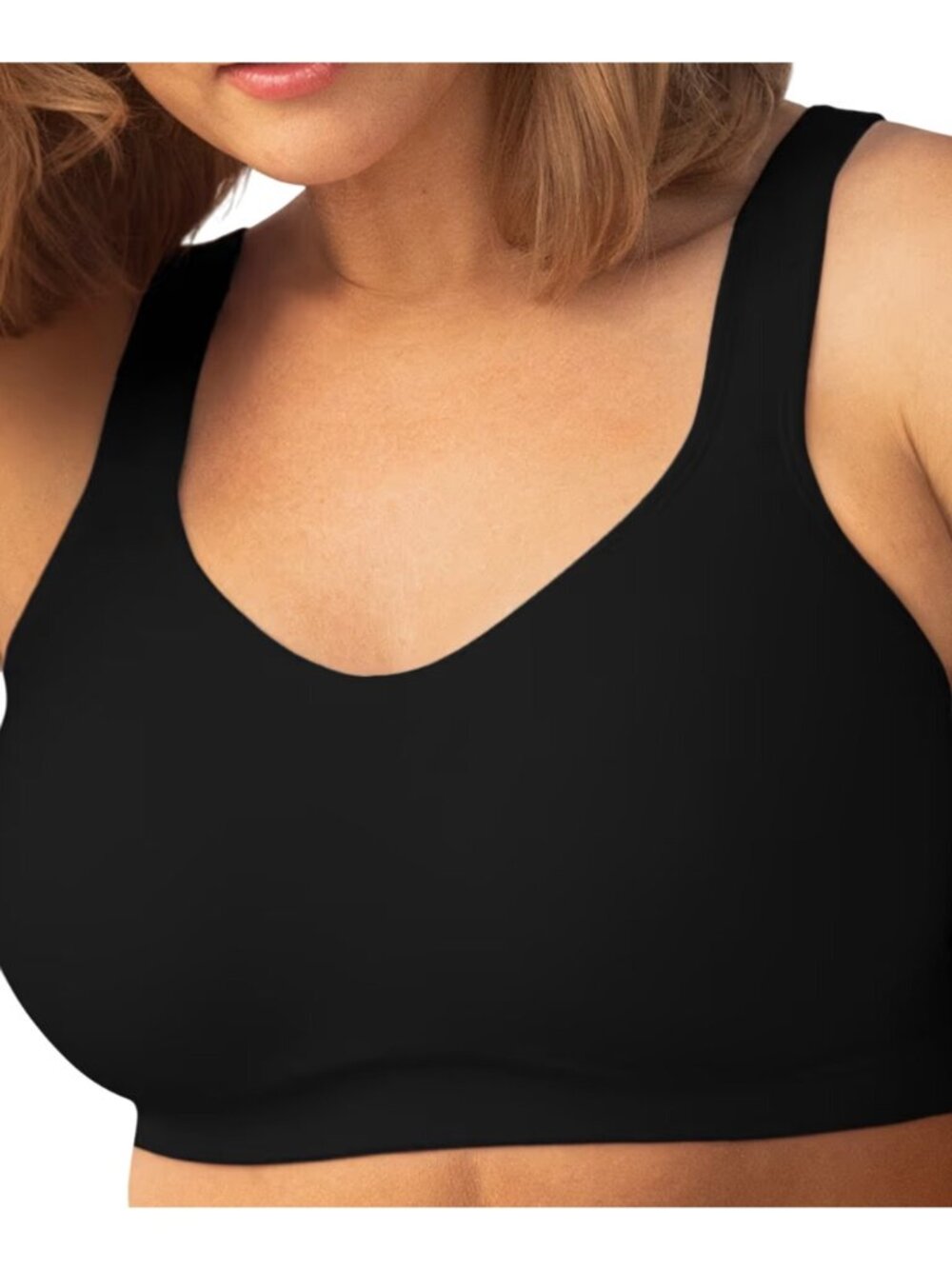 Truekind® Daily Comfort Wirefree Shaper Bra Black Sz SM 10022